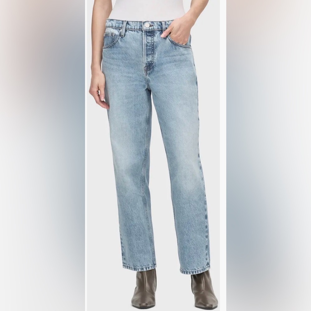 🌺NWT FRAME SLOUCHY STRAIGHT DENIM JEANS SIZE 34/18🌺
